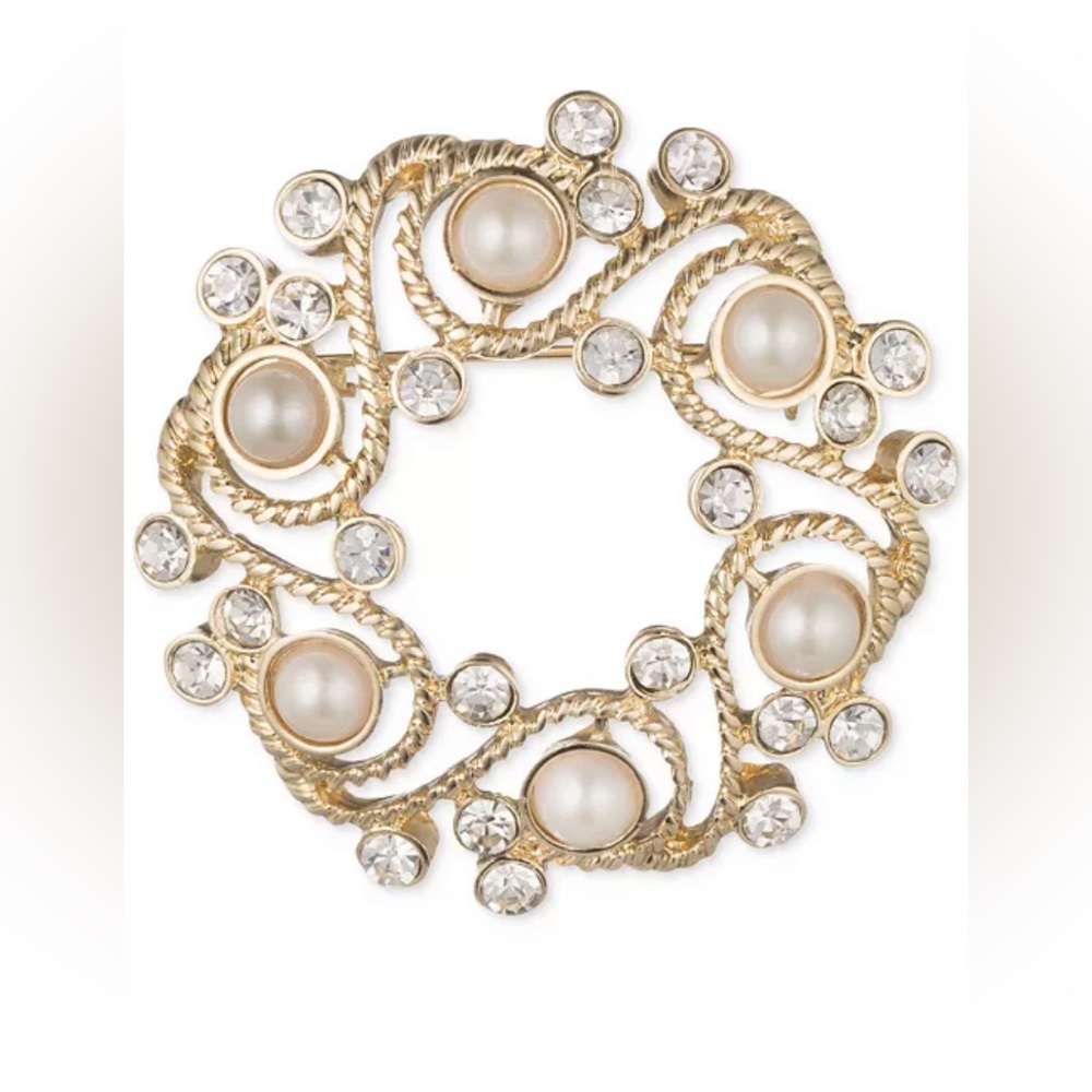 Anne Klein Wreath Pin